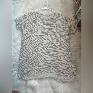 American eagle zebra print top